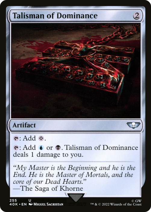 Talisman of Dominance (40K-255) - uncommon
