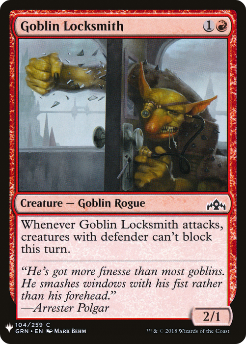 Goblin Locksmith (LIST-GRN-104) - common
