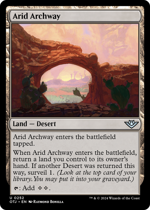 Arid Archway (OTJ-252) - uncommon - Foil