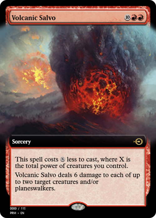 Volcanic Salvo (PRM-81972) - rare - Foil