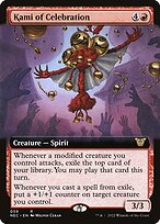 Kami of Celebration (NEC-059) - rare: (Extended Art)