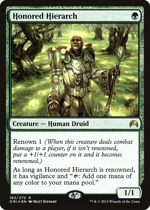 Honored Hierarch (PRE-182S) - rare - Foil