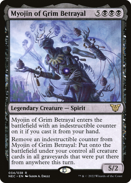 Myojin of Grim Betrayal (NEC-034) - rare - Foil