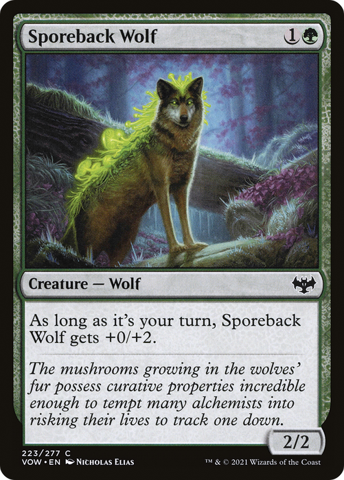 Sporeback Wolf (VOW-223) - common - Foil