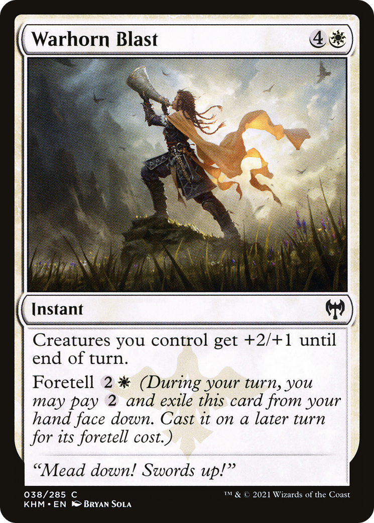 Warhorn Blast (KHM-038) - common - Foil