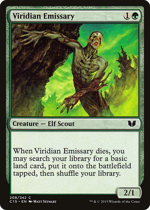 Viridian Emissary (C15-208) - common