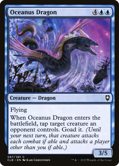 Oceanus Dragon (CLB-087) - common - Foil