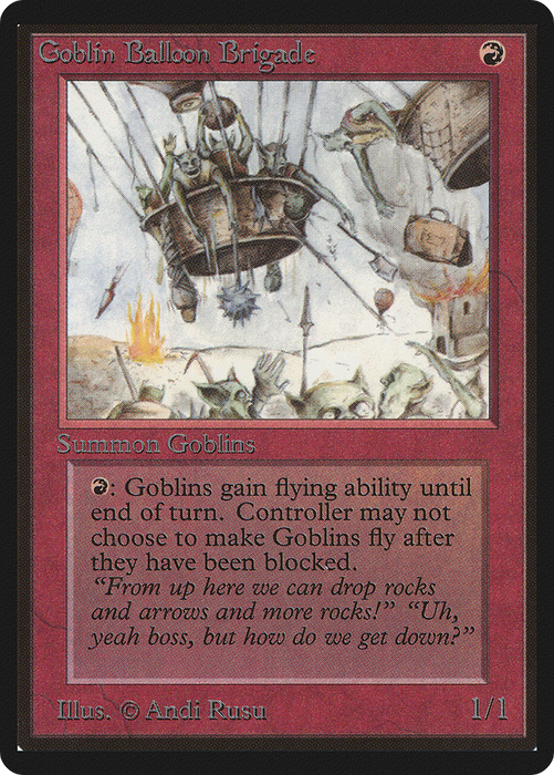 Goblin Balloon Brigade (LEB-154) - uncommon