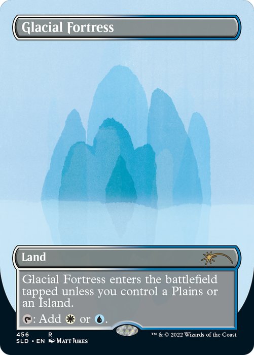 Glacial Fortress (SLD-456) - rare (Borderless) - Foil