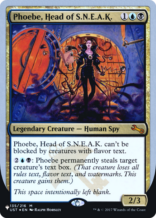 Phoebe, Head of S.N.E.A.K. (LIST-052) - mythic - Foil