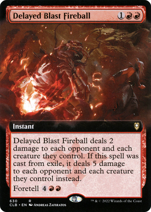 Delayed Blast Fireball (CLB-630) - rare: (Extended Art)