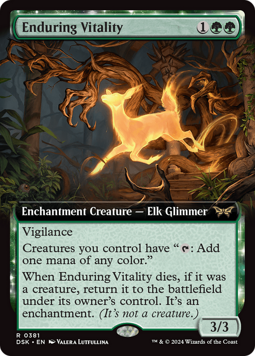 Enduring Vitality (DSK-381) - rare: (Extended Art, enchantment)