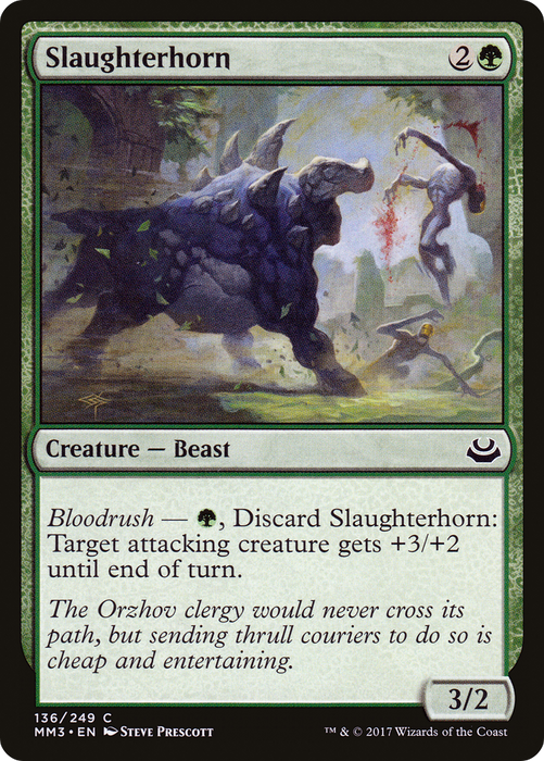 Slaughterhorn (MM3-136) - common - Foil