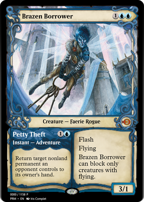 Brazen Borrower // Petty Theft (PRM-78826) - mythic - Foil