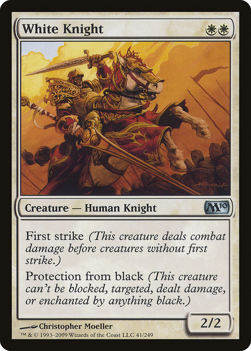 White Knight (M10-041) - uncommon - Foil