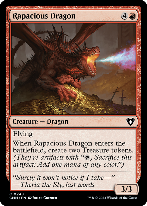 Rapacious Dragon (CMM-248) - common - Foil
