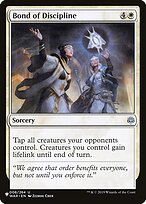 Bond of Discipline (LIST-WAR-6) - uncommon