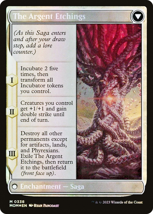 Elesh Norn // The Argent Etchings (MOM-338) - mythic (Borderless) - Foil