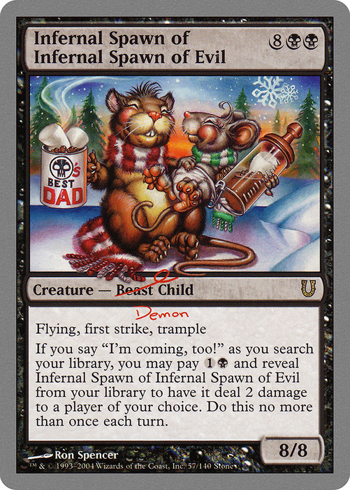 Infernal Spawn of Infernal Spawn of Evil (UNH-057) - rare - Foil