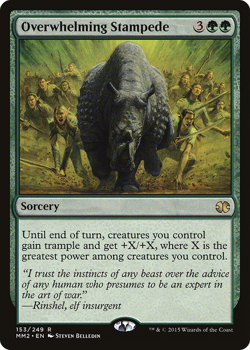 Overwhelming Stampede (MM2-153) - rare