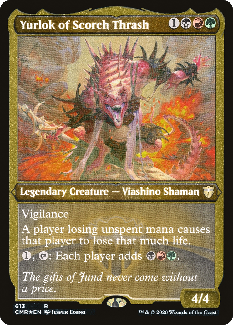 Yurlok of Scorch Thrash (CMR-613) - rare - Etched Foil
