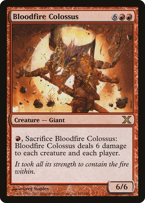 Bloodfire Colossus (10E-191) - rare