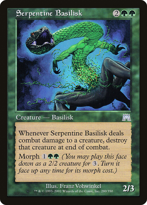 Serpentine Basilisk (ONS-280) - uncommon - Foil