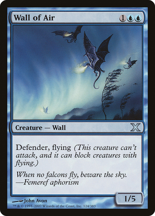 Wall of Air (10E-124) - uncommon