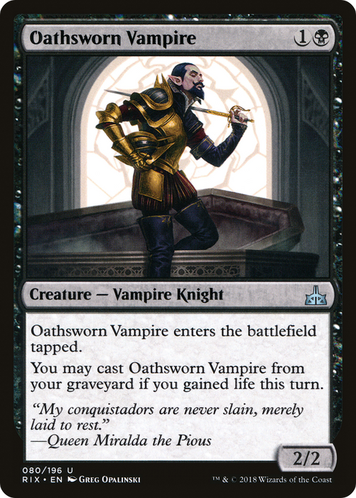 Oathsworn Vampire (RIX-080) - uncommon