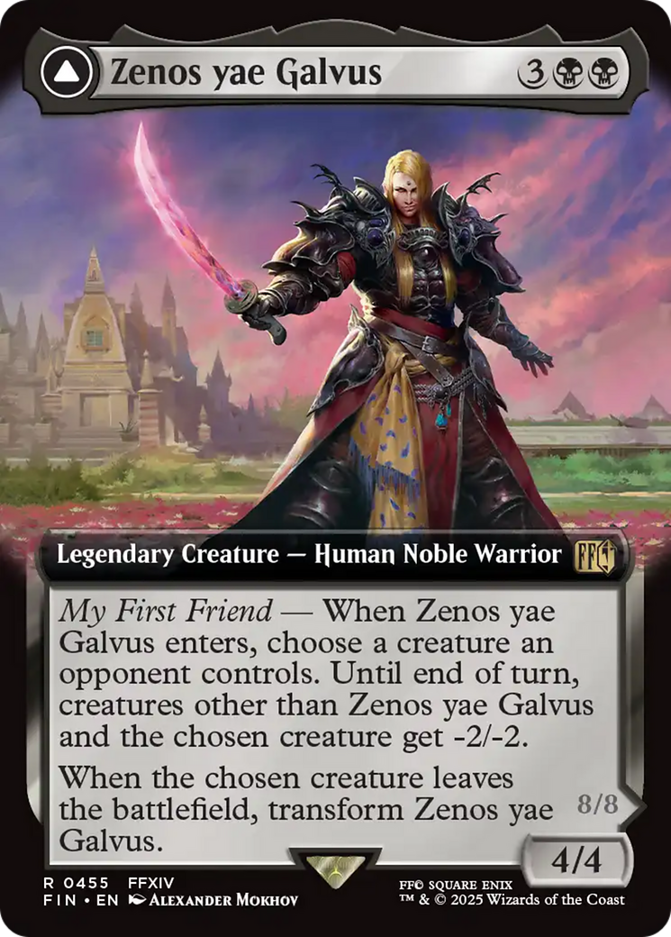 Zenos Yae Galvus (Extended Art) (FIN-455) - rare - Foil