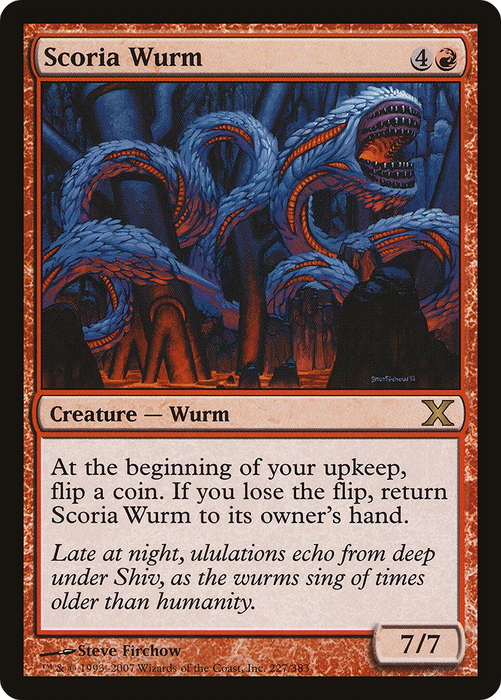 Scoria Wurm (10E-227) - rare - Foil