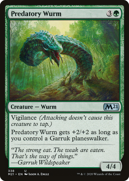 Predatory Wurm (M21-338) - uncommon