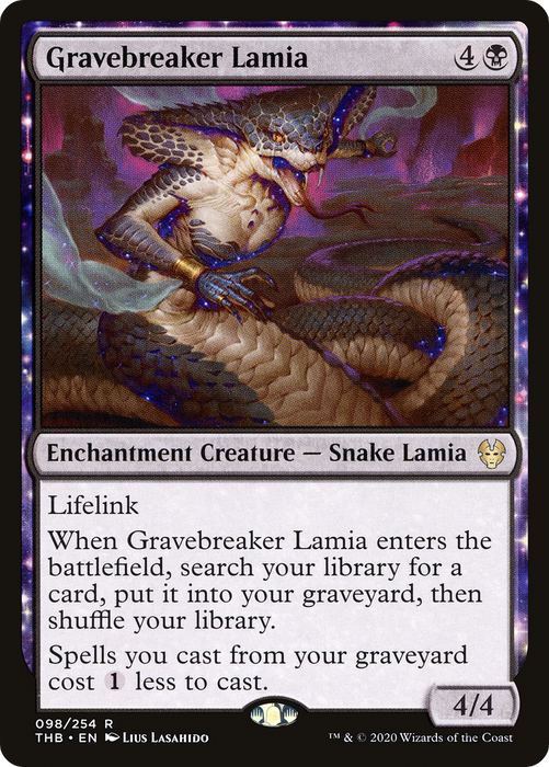 Gravebreaker Lamia (THB-098) - rare: (enchantment)