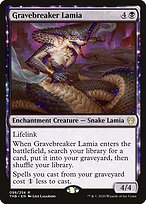 Gravebreaker Lamia (THB-098) - rare: (enchantment) - Foil