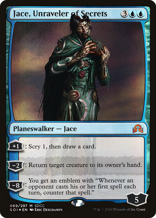 Jace, Unraveler of Secrets (MEDIA-069) - mythic - Foil