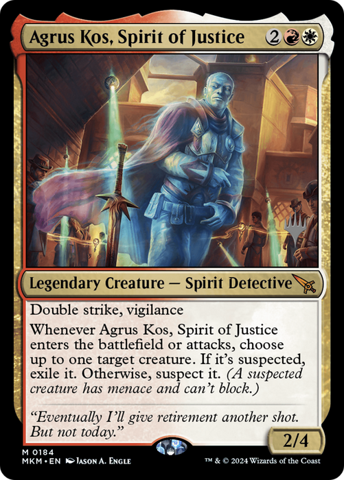 Agrus Kos, Spirit of Justice (PPMKM-184P) - mythic