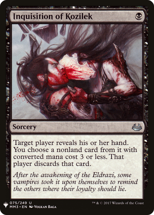 Inquisition of Kozilek (LIST-MM3-75) - uncommon