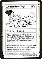 A Girl and Her Dogs (MB2PC-279) - rare