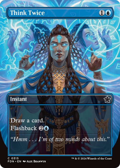 Think Twice (FDN-315) - common (Borderless) - Foil