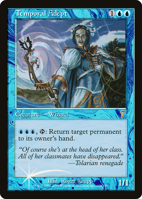 Temporal Adept (7ED-103★) - rare - Foil