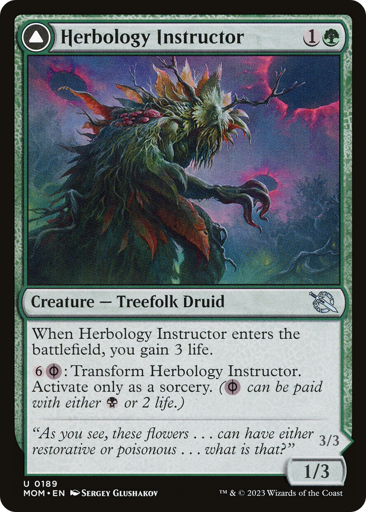 Herbology Instructor // Malady Invoker (MOM-189) - uncommon