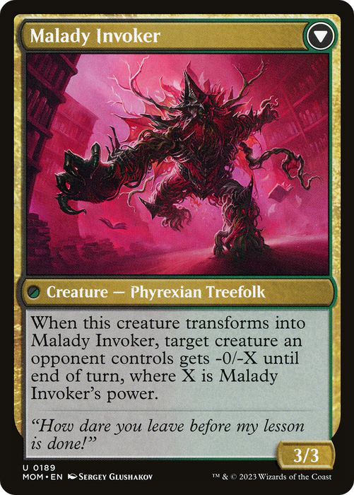 Herbology Instructor // Malady Invoker (MOM-189) - uncommon - Foil
