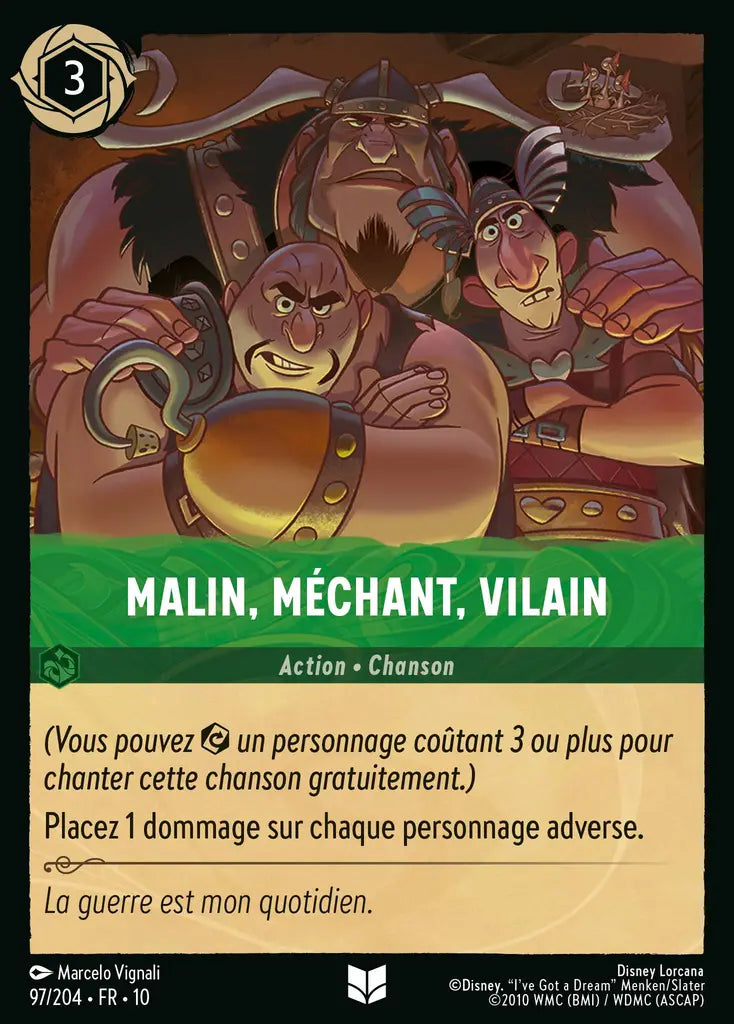 Malin, méchant, vilain (97/204) - LDLP - Inhabituelle