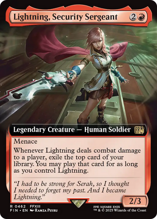 Lightning, Security Sergeant (Extended Art) (FIN-462) - rare