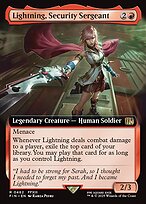 Lightning, Security Sergeant (Extended Art) (FIN-462) - rare - Foil