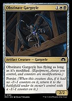 Obstinate Gargoyle (MH3-195) - common - Foil
