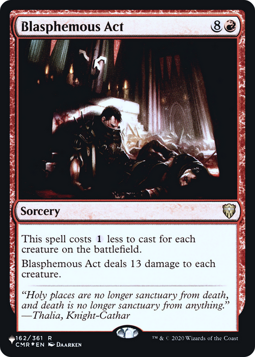 Blasphemous Act (LIST-CMR-162) - rare - Foil