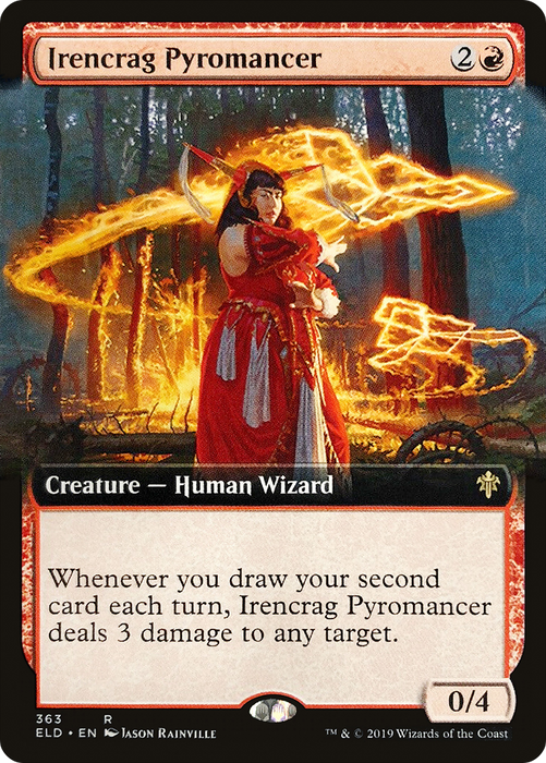 Irencrag Pyromancer (ELD-363) - rare: (Extended Art) - Foil