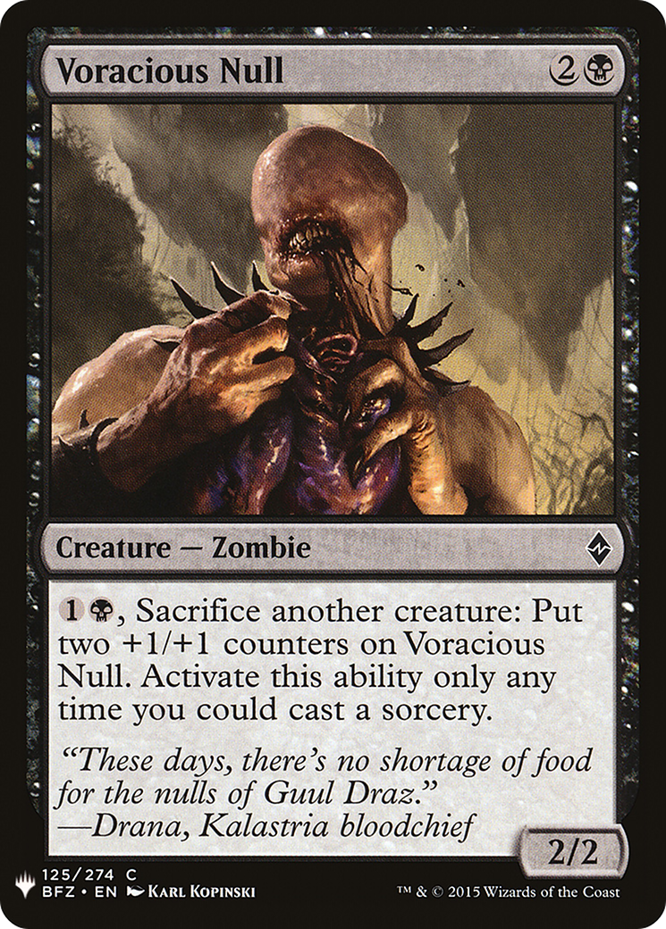 Voracious Null (LIST-BFZ-125) - common