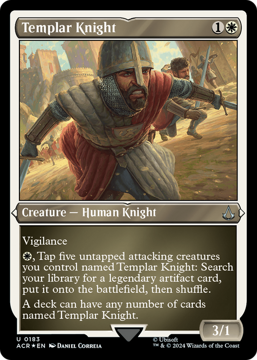 Templar Knight (ACR-183) - uncommon - Etched Foil